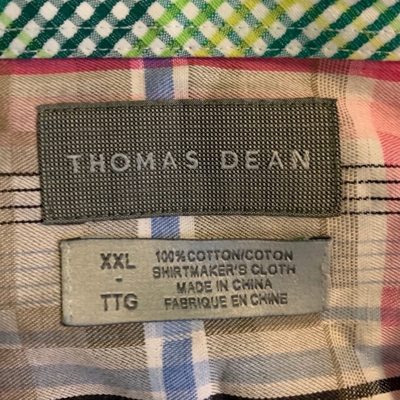 Thomas Dean Men’s Button Down Collared Shirt - Picture 3 of 4